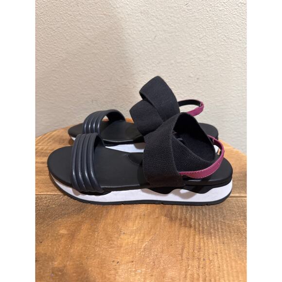 Donald Pliner Shaye Leather Sandals size 9 black pink - Picture 3 of 7